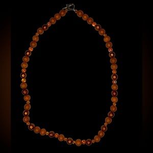 Orange Beaded Necklace